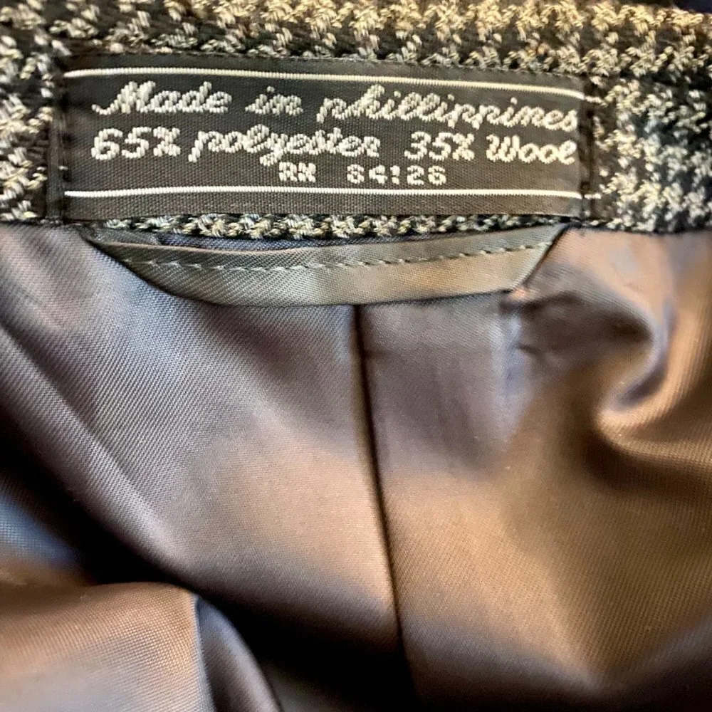 Barrington Brown Cotton Corduroy 3 Button Sport Coat Jacket 44L